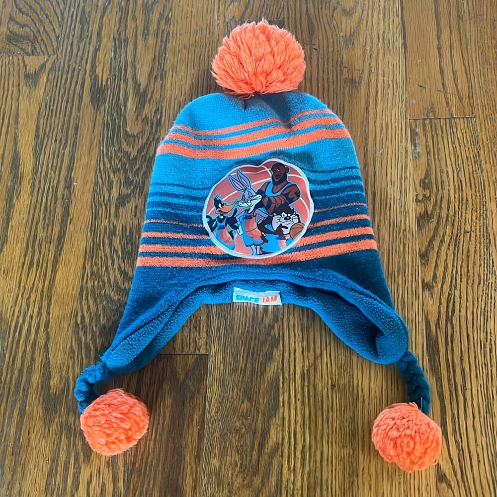 Kids Space Jam A NEW LEGACY Winter Hat with Ear Covers